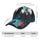 thumbnail image 2 of Fotbe Artistic Moon Valley Wolf Gorro Clásico de Béisbol, Gorra Ajustable con Broche Snapback, Gorro de Exterior de Algodón Suave, 2 of 6