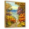 thumbnail image 3 of Designart 'Little Road Through VIbrant Autumn Scene' Lake House Framed Canvas Wall Art Print, 3 of 5