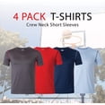 thumbnail image 5 of Boys T-Shirts - Youth Big Kids Active Workout Dry-Fit Stretch Crew Neck Short Sleeve Top 4 Pack, 5 of 6