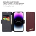 thumbnail image 2 of Mantto Flip Cover Wallet Case Designed for iPhone 13 Pro Max with Cash Card Holder, Kickstand, Magnetic Closure - Full Protection/Scratchproof - for Apple iPhone 13 Pro Max 6.7 inch,Red, 2 of 3