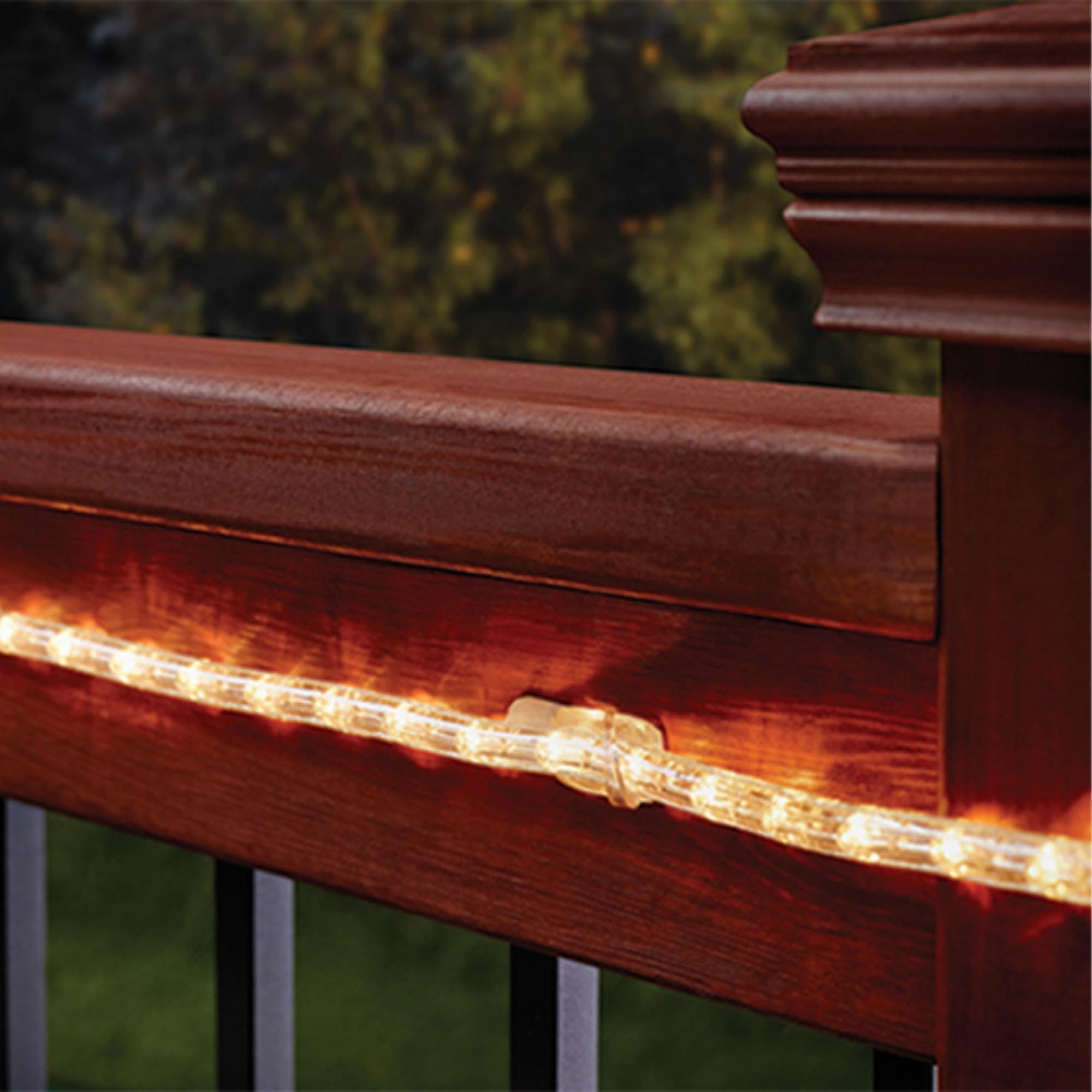 Command Outdoor Rope Light Clips [Removable]: 12-Pack Clear [12-Sets] — Residential Use, Standard Application