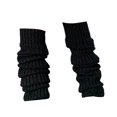 thumbnail image 1 of 1 Pair Thickened Warm Elastic Leg Warm Socks Japanese Style Sweet Girl Ribbed Knitted Boot Cuffs for Daily Wear, 1 of 9