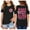 Z04-Black, variant on MUXiin Girls Shorts,Girls Back To School Outfit Crewneck Short Sleeve Cotton Tee Tops Classic Fit for Girls Birthday Casual Summer Tops