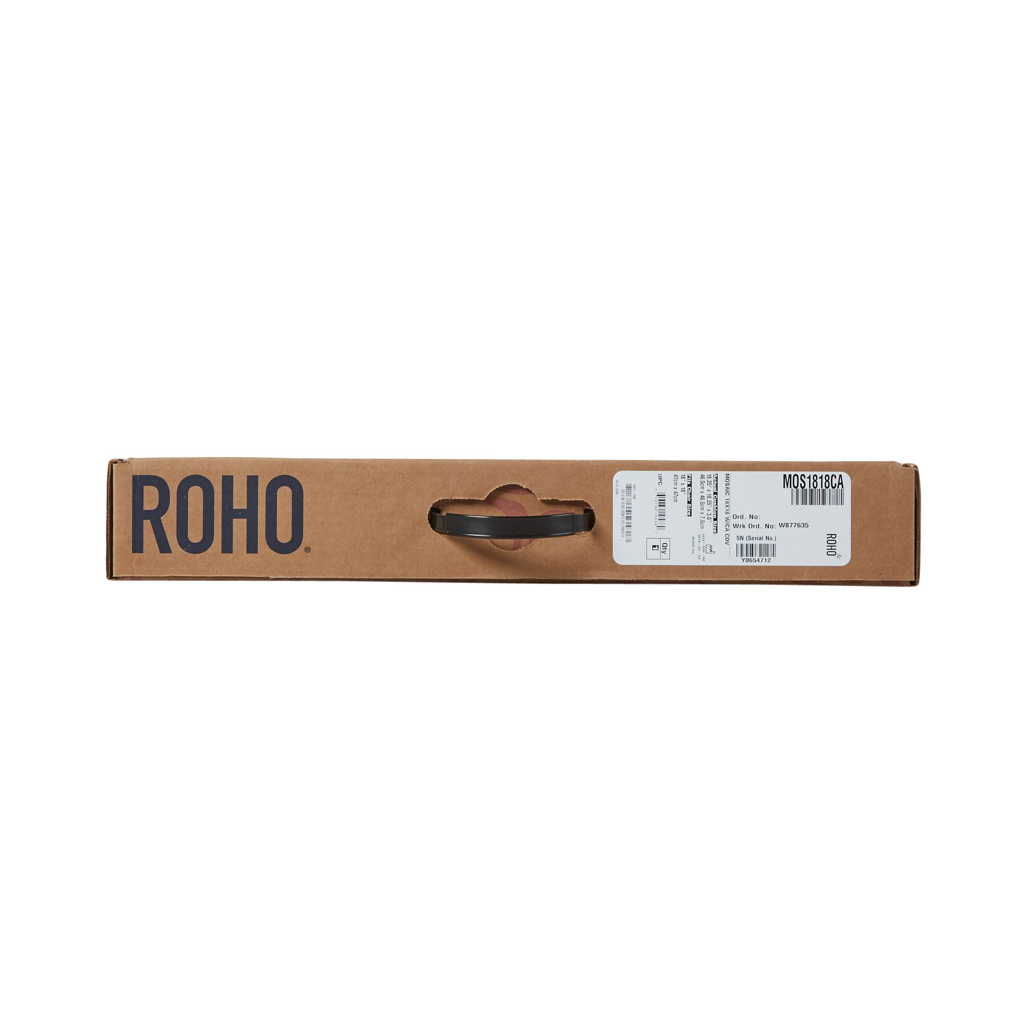 Roho Mosaic Seat Cushion, 18 in. W x 16 in. D x 3 in. H, Air Cells, Black, Inflatable | MOS1816CA