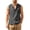 Gray #001, variant on Tank Tops Men Cotton Linen Sleeveless Button Up V Neck Shirts Summer Casual Vacation Tee, 4XL