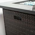 thumbnail image 6 of Demi Bonn 30" Outdoor Propane Gas Fire Pits Table with Lid, Glass Rocks and Rain Cover for Garden, Patio, Poolside, Black, 6 of 8
