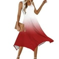 thumbnail image 6 of Casual Gradient Color Mini Sundress for Women Teen Girls Spring Summer Outing Beach Dresses Baggy Sleeveless Dresses, 6 of 8