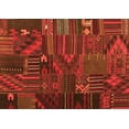 thumbnail image 1 of Ahgly Company Indoor Rectangle Patchwork Orange Transitional Area Rugs, 7' x 9', 1 of 1