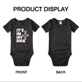 thumbnail image 3 of It's In My DNA Dominican Flag Country Pride Baby Bodysuit Newborn Clothes Outfits (Black, 0-3 Months), 3 of 5