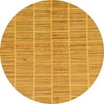 thumbnail image 1 of Ahgly Company Indoor Round Abstract Orange Checkered Area Rugs, 8' Round, 1 of 6