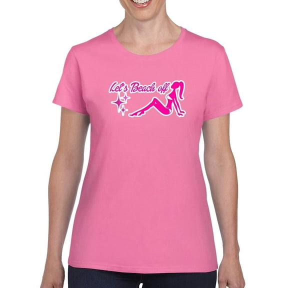 Let's Beach Off Doll T-shirt Women's -SmartPrintsInk Designs