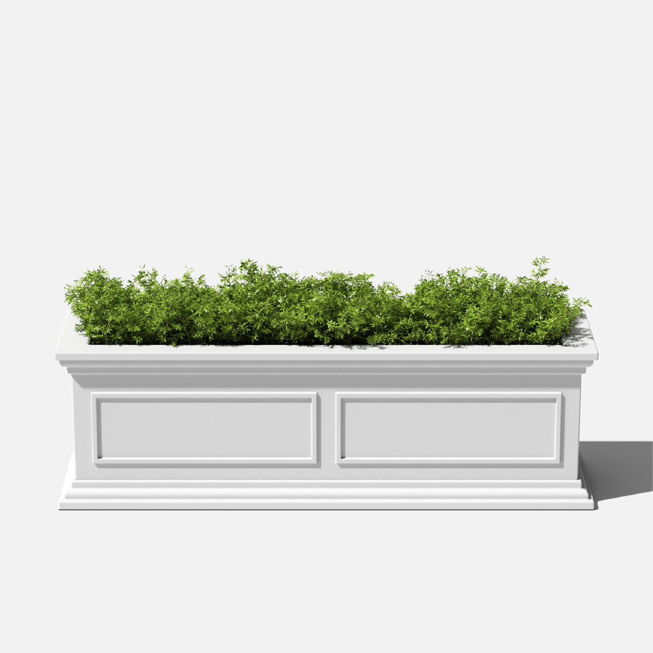 Veradek Brixton Window Box 36" Plastic Planter - White
