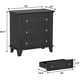 thumbnail image 2 of Negra 3 - cajón de madera cómoda con exquisite metal handles: a moderno almacenamiento chest para dormitorio, sala de estar, hallway, y entrada, 2 of 7