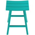 thumbnail image 4 of Florence Outdoor 29" HDPE Plastic Saddle Seat Barstool in Turquoise, 4 of 6