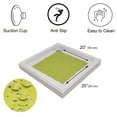 thumbnail image 3 of Bubbles Non-Slip Square Shower Mat Solid Lime Green 20″L X 20″W, 3 of 4