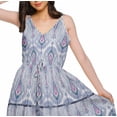 thumbnail image 5 of Moomaya Cotton V Neck Sleeveless Long maxi Dress Spaghetti Strap Casual Clothing, 5 of 6
