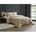 thumbnail image 2 of Rochelle Outline Floral Latte 2-Piece Crushed Velvet Comforter Set - Twin, 2 of 6