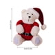 thumbnail image 3 of Peluche suave de Navidad, mini oso de peluche de invierno, oso de sombrero rojo, decoración de mesa, decoración navideña de Año Nuevo, 3 of 7