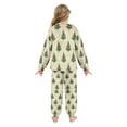 thumbnail image 3 of Fluffy Pajamas Set Fuzzy Winter Warm Pj Sets Pullover Tops and Long Pants Motifs Christmas Tree Pattern X-Large, 3 of 8