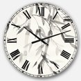 thumbnail image 1 of DesignArt Simplist Bamboo Leaves V Large Wall Clock, 1 of 2