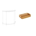 thumbnail image 1 of Mesita de noche de acrílico,Mesa auxiliar de acrílico transparente Mesa auxiliar transparente en capas,Mesa pequeña de acrílico,mesita de noche pequeña,compacta,Cestas de, 1 of 8