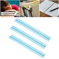 thumbnail image 4 of Plastic Binding Spine, Wear And Aging Resistant Loose Leaf Rings  For Home Or School Use Blue, 4 of 8