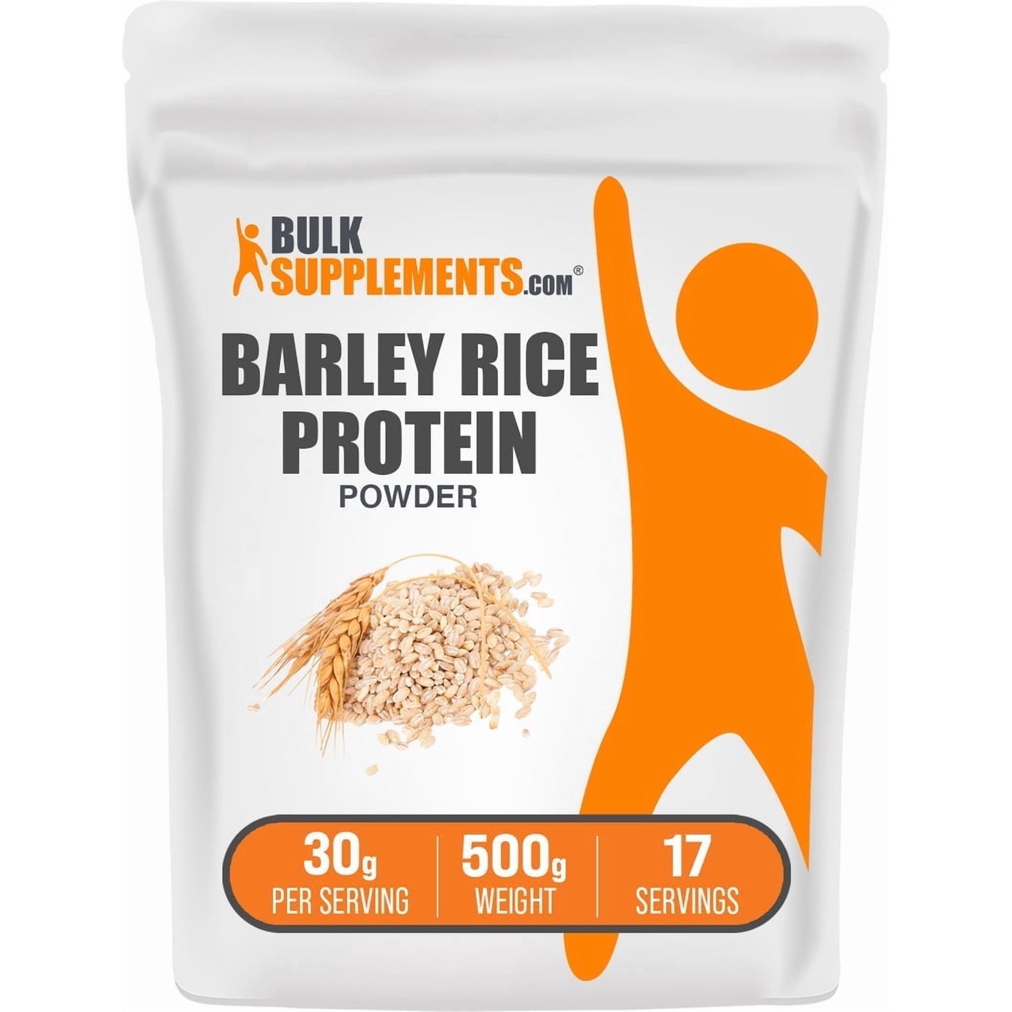 BulkSupplements Barley Rice Protein Powder - 500 Grams (1.1 lbs)