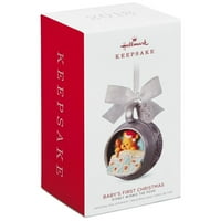 Hallmark Keepsake 2018 Disney Winnie the Pooh Baby's First Christmas Metal Ornament