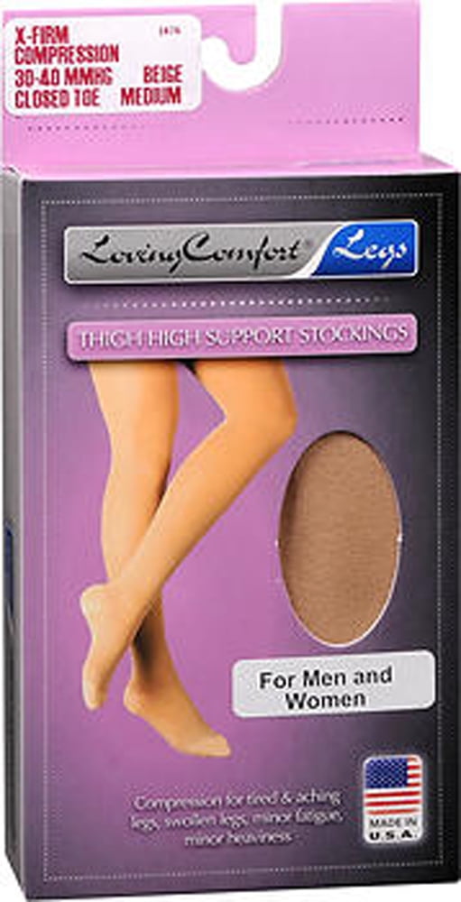 Loving Comfort XFirm 3040 mmHg Closed Toe Thigh High Support