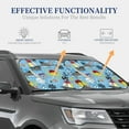 thumbnail image 4 of Naloa Pirate Marine Animals 2 Piece Foldable Car Sun Shades, Car Windshield Sunshade, Front Window Sunshade for Car, Truck, SUV - Small, 4 of 7