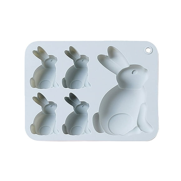 pdqouc Easter 3D Silicone Cake Mould Chocolate Mould DIY Handmade Baking Mould for Soap Cookie Clay Cake Cupcake topper Decoration