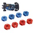 thumbnail image 1 of 8PCS RC Wheel Hex Hub, aleación De Aluminio Ligero RC Car Wheel Drive Hex Hub Adapter Con Pasadores Para Redcat 1/10 RC Modelo De Coche, 1 of 7