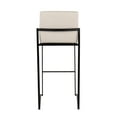 thumbnail image 5 of LumiSource Fuji High Back 30" Fixed-Height Barstool - Set of 3, 5 of 5
