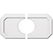 thumbnail image 3 of Ekena Millwork CMP24X12ED2-07000 7 in. ID x 8.25 in. Rectangle Emerald Architectural Grade PVC Contemporary Ceiling Medallion - 2 Piece, 3 of 4