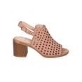 thumbnail image 2 of New Women Refresh Kristy-03 Faux Suede Perforated Slingback Chunky Heel Mule, 2 of 5