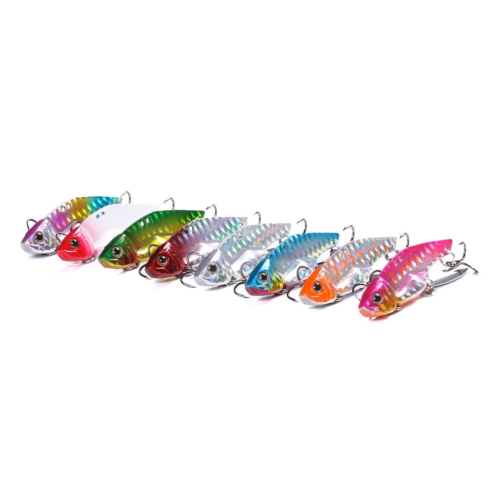 HENGJIA Blade Bait Fishing Lures for Bass Walleye, Long Cast Metal Fishing Spoons Baits for Freshwater Saltwater Blade Baits Crankbaits Fishing Lure