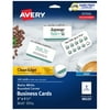 Avery Clean Edge Printable Business Cards with Sure Feed Technology, Rounded Corners, 2" x 3.5", White, 160 Blank Cards for Inkjet Printers (88220)