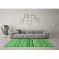 thumbnail image 3 of Ahgly Company Indoor Rectangle Abstract Emerald Green Modern Area Rugs, 8' x 10', 3 of 4