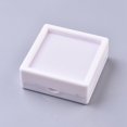 thumbnail image 1 of Dsseng 12pc Acrylic Jewelry Box with Sponge Square White 5.05x5.05x2cm, 1 of 2