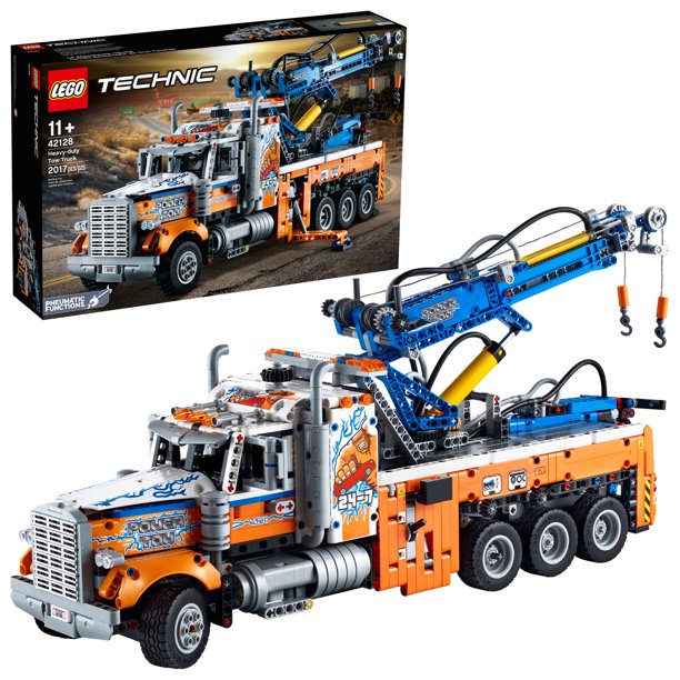 LEGO Technic Heavy-Duty Tow Truck 42128 Building Toy Packed with ...