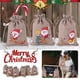 thumbnail image 5 of Bearachild 10 Uds. Bolsa de regalo de lino de Navidad, joyería de Papá Noel, bolsa de regalo de almacenamiento de dulces de Chocolate para niños, Kits de decoración para fiestas Numero 5 Bearachild HA042679-05, 5 of 6