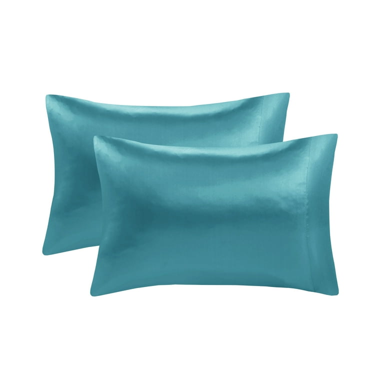 Madison Park Satin 6 Piece Sheet Set Teal Queen