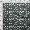 thumbnail image 3 of oneOone Polyester Spandex Gray Fabric Asian Japanese Koi Fish Dress Material Fabric Print Fabric By The Yard 56 Inch Wide, 3 of 4