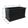 thumbnail image 3 of Algreen Covington 30" Self-Watering Planter, Trough, Black, 3 of 8