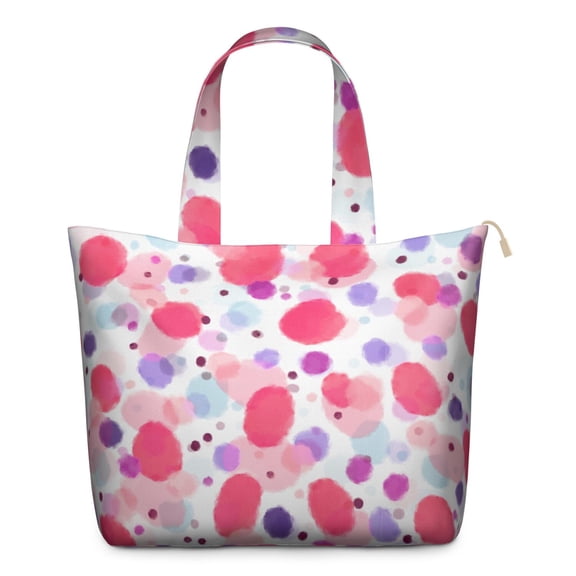 22 Inch Oversized Travel Bag Lightweight Canvas Weekender Duffel with Multi Pockets, Animal Print