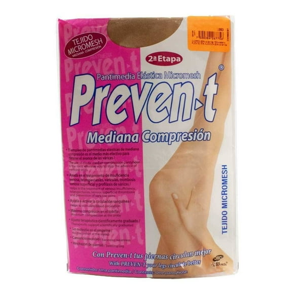 Pantimedia Preven-t Cannon Mills para Mujer Juvenil Elástica Micromesh Natural Talla CH