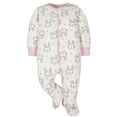thumbnail image 5 of Gerber Baby Girl Sleep 'N Play Footed Pajamas, 2-Pack, 5 of 5