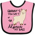 thumbnail image 3 of Inktastic Granny's You Say Alpaca My Bags Boys or Girls Baby Bib, 3 of 4