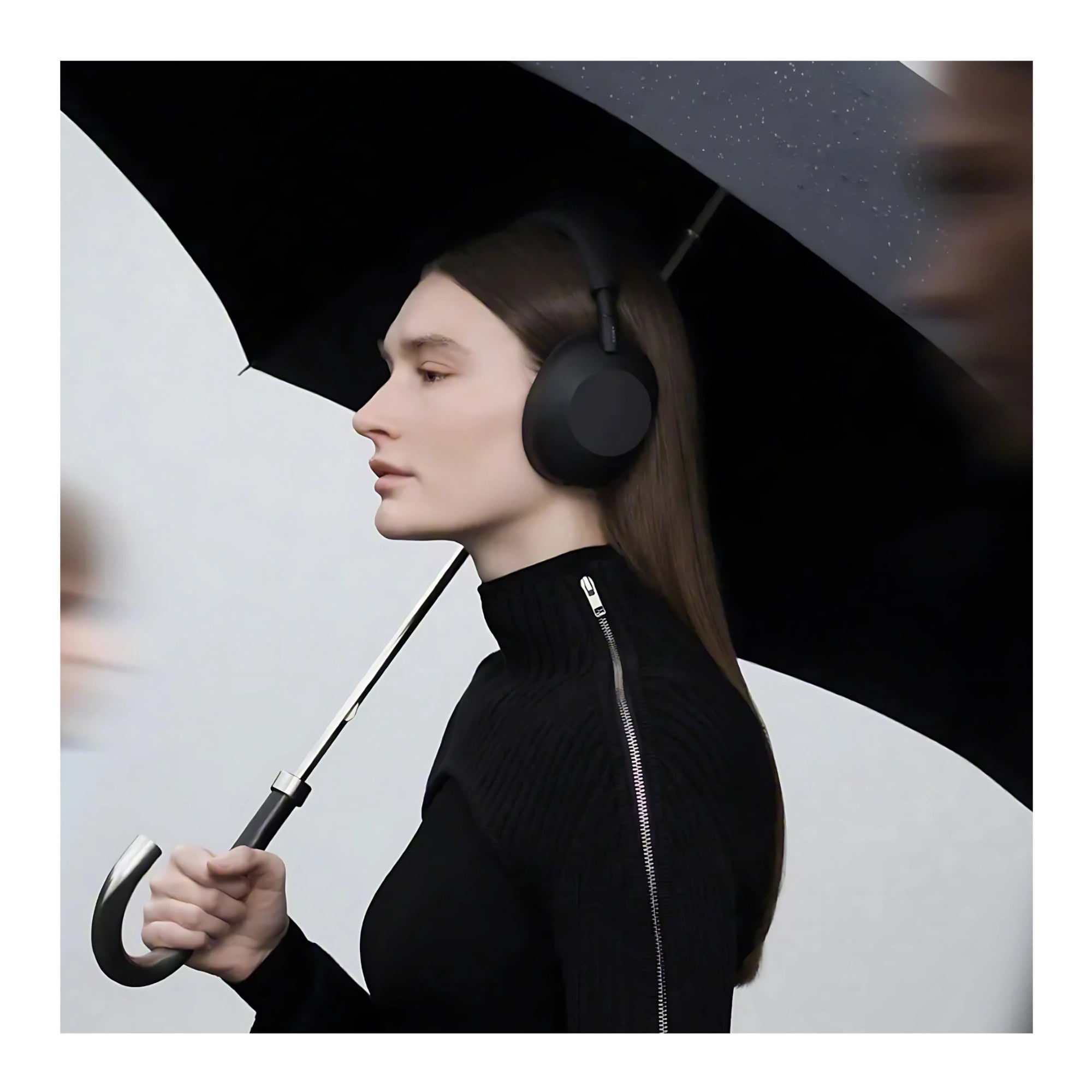 Sony WH-1000XM6 Wireless Noise-Canceling Headphones with QN3 Processor (Black) Bundle with USB-C Charging Cable and Charging Accessory (3 Items)