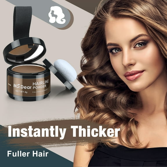 Root Touch Up Hairline Powder Sticks,Hair Shadow for Instant Gray Coverage, Root Cover Up Hair Fiber Hairline Shadow Powder Hairline Powder Hair Root Dye Hair Touch-Up, Thin Hair Powder 4g,Brown